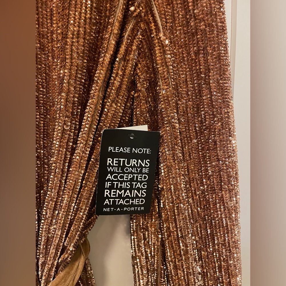 Retrofete Gabrielle Sequined gold Wrap Dress
$675 SZ L - Picture 7 of 15